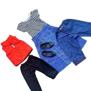 6 Pcs Lot of Doll Clothes & Accessories Fits 18 inch American Girl